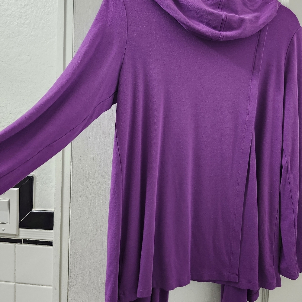 Attitudes by Renee Vibrant Purple Cardigan - Picture 5 of 5